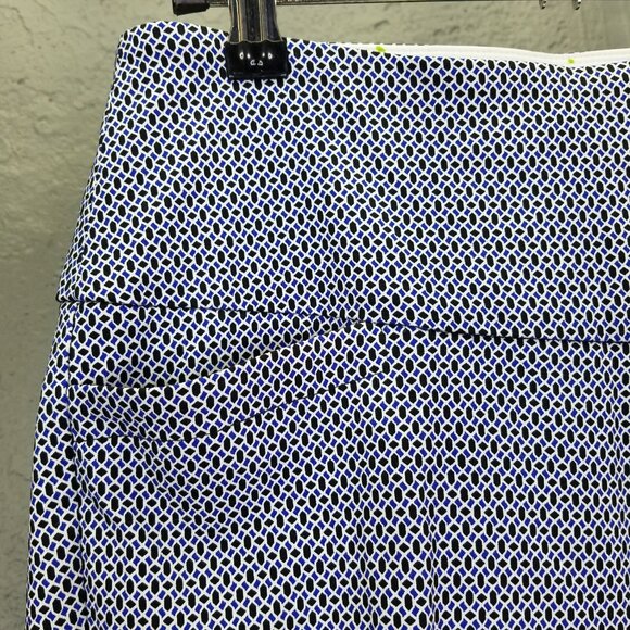 Swing Control Pants Women 2 Geometric Pixie Print Blue Mid-Rise Golf Tennis NEW - Picture 4 of 16